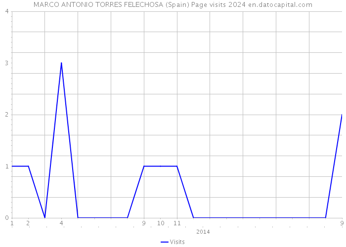 MARCO ANTONIO TORRES FELECHOSA (Spain) Page visits 2024 