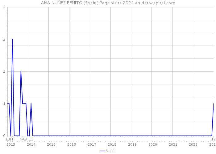 ANA NUÑEZ BENITO (Spain) Page visits 2024 