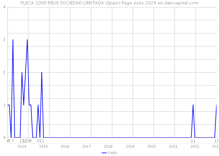 FLECA 2000 REUS SOCIEDAD LIMITADA (Spain) Page visits 2024 