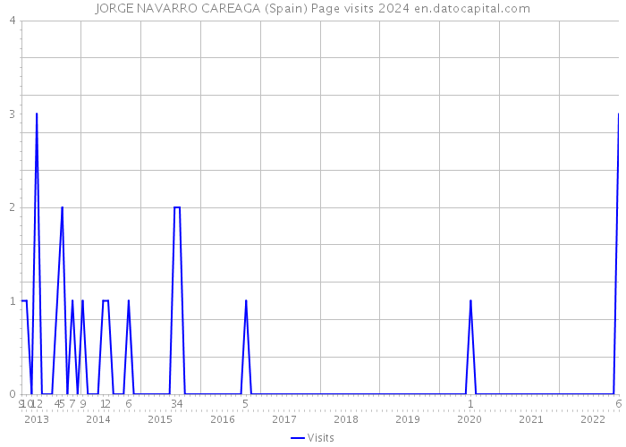 JORGE NAVARRO CAREAGA (Spain) Page visits 2024 