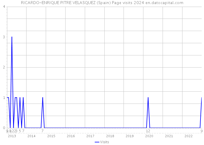 RICARDO-ENRIQUE PITRE VELASQUEZ (Spain) Page visits 2024 