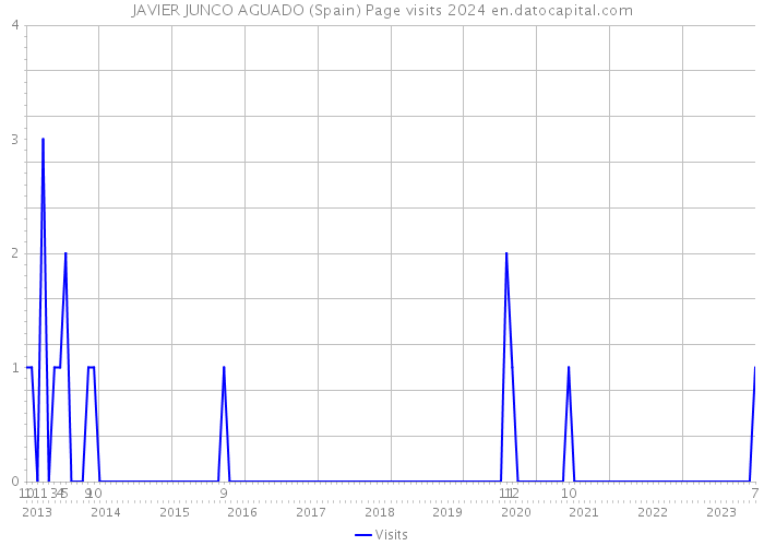 JAVIER JUNCO AGUADO (Spain) Page visits 2024 
