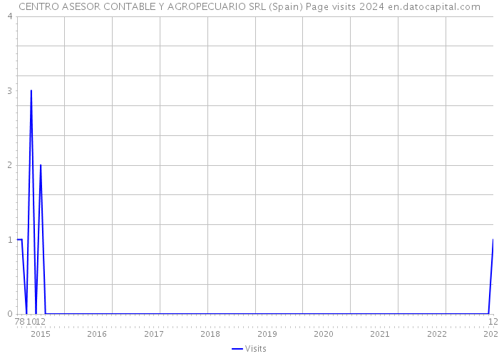 CENTRO ASESOR CONTABLE Y AGROPECUARIO SRL (Spain) Page visits 2024 