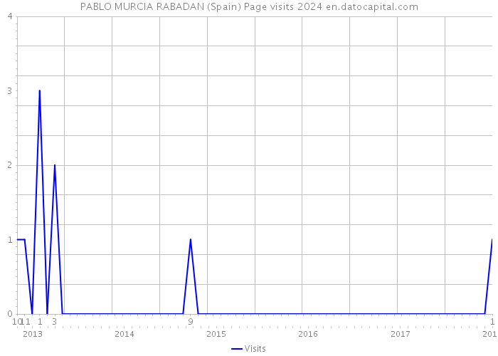 PABLO MURCIA RABADAN (Spain) Page visits 2024 