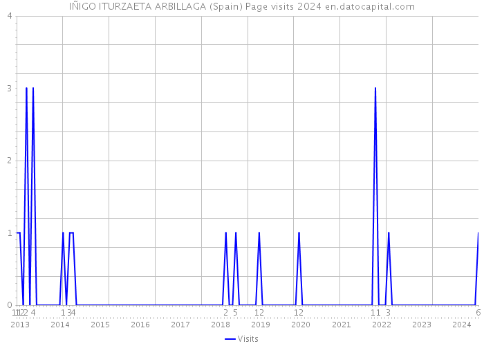 IÑIGO ITURZAETA ARBILLAGA (Spain) Page visits 2024 