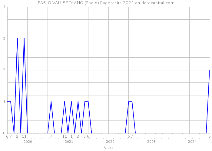 PABLO VALLE SOLANO (Spain) Page visits 2024 