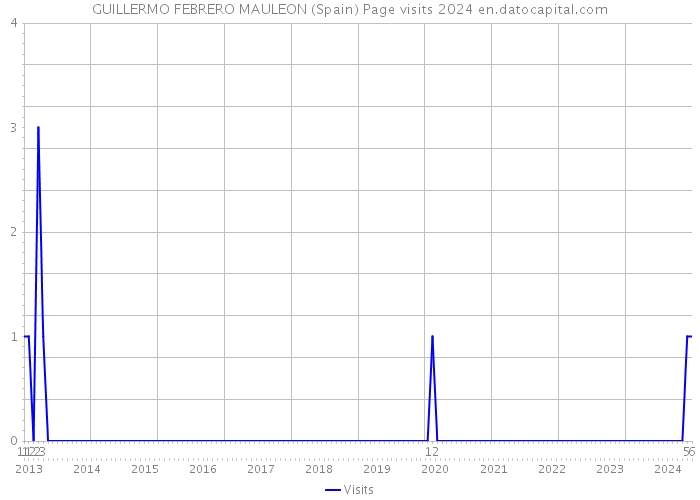 GUILLERMO FEBRERO MAULEON (Spain) Page visits 2024 