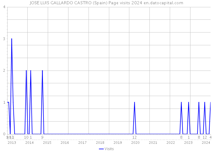 JOSE LUIS GALLARDO CASTRO (Spain) Page visits 2024 