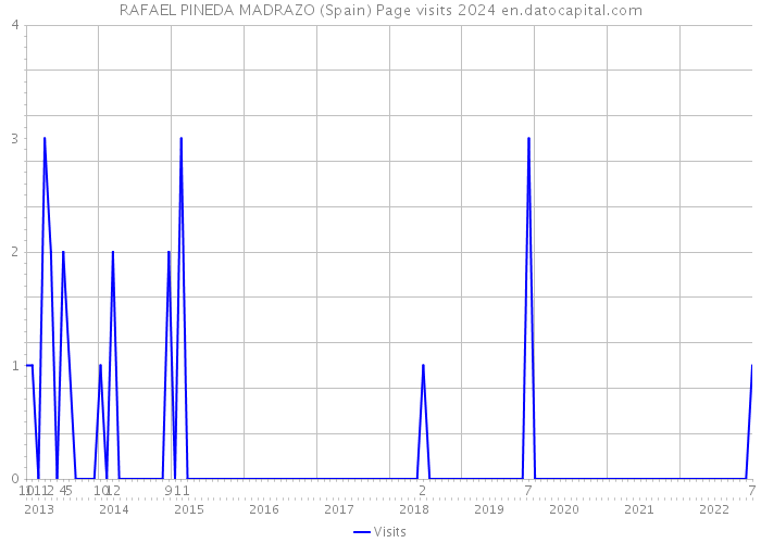 RAFAEL PINEDA MADRAZO (Spain) Page visits 2024 