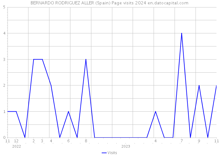 BERNARDO RODRIGUEZ ALLER (Spain) Page visits 2024 