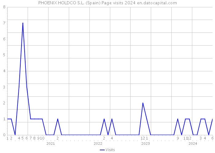 PHOENIX HOLDCO S.L. (Spain) Page visits 2024 