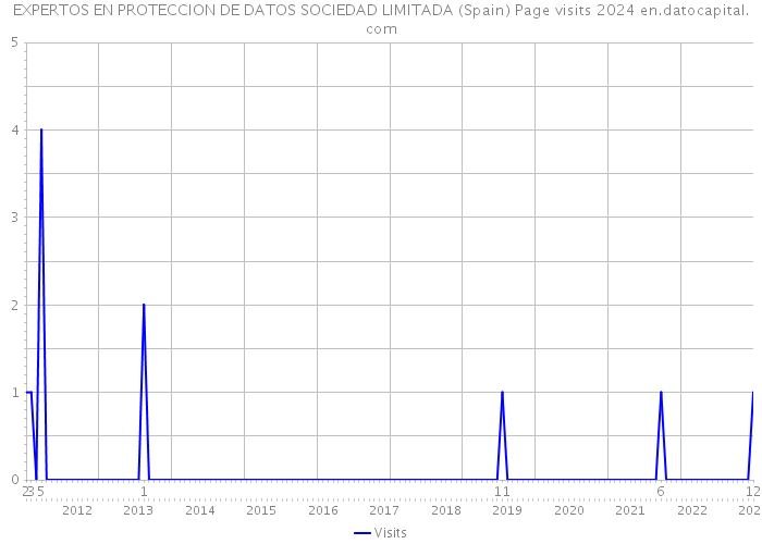 EXPERTOS EN PROTECCION DE DATOS SOCIEDAD LIMITADA (Spain) Page visits 2024 