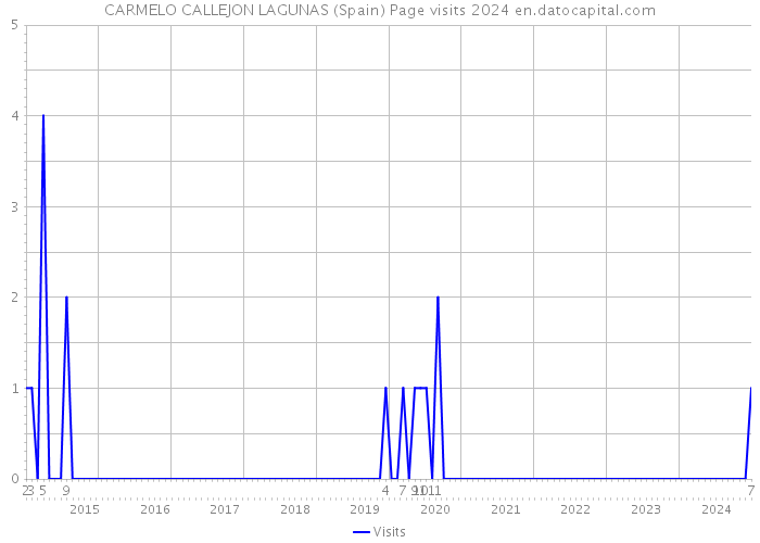 CARMELO CALLEJON LAGUNAS (Spain) Page visits 2024 