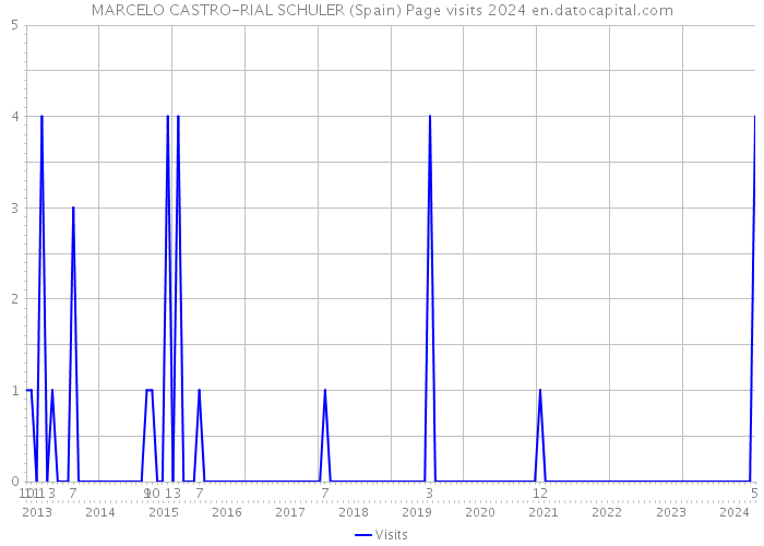 MARCELO CASTRO-RIAL SCHULER (Spain) Page visits 2024 