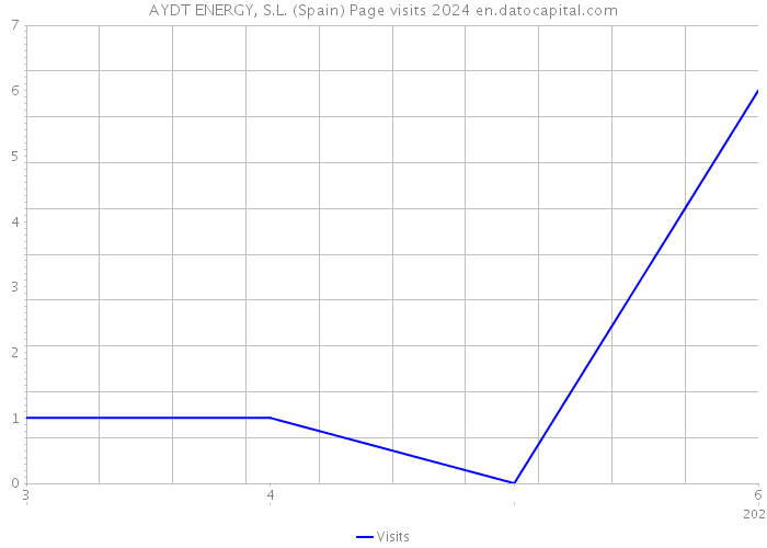 AYDT ENERGY, S.L. (Spain) Page visits 2024 