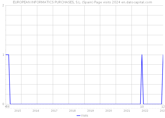 EUROPEAN INFORMATICS PURCHASES, S.L. (Spain) Page visits 2024 