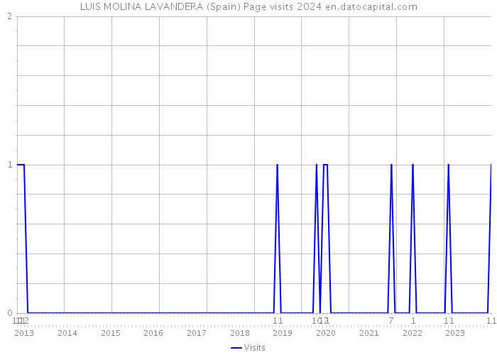 LUIS MOLINA LAVANDERA (Spain) Page visits 2024 