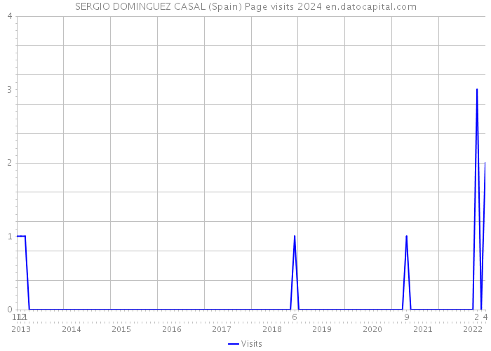 SERGIO DOMINGUEZ CASAL (Spain) Page visits 2024 