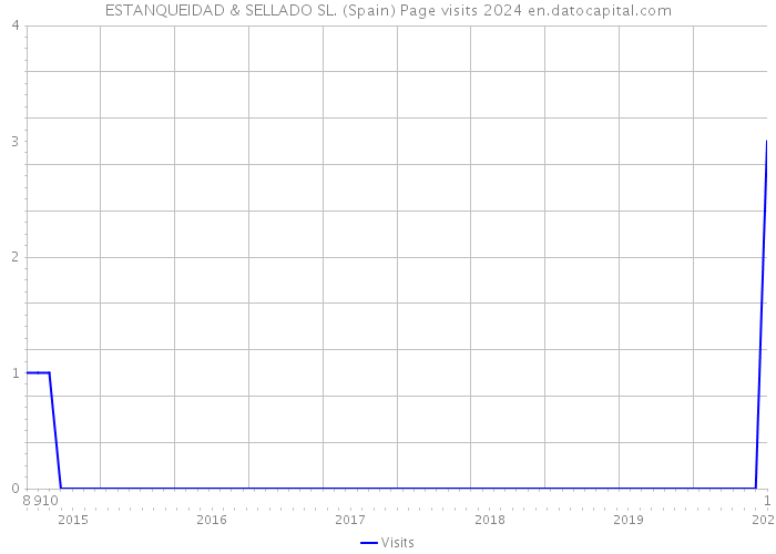 ESTANQUEIDAD & SELLADO SL. (Spain) Page visits 2024 