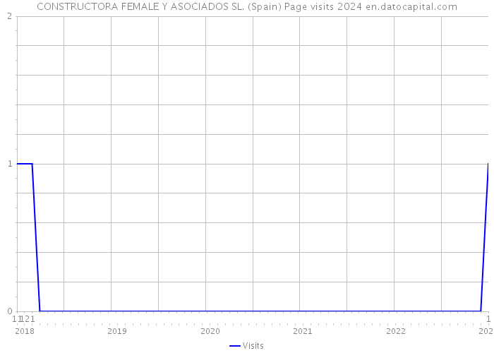 CONSTRUCTORA FEMALE Y ASOCIADOS SL. (Spain) Page visits 2024 