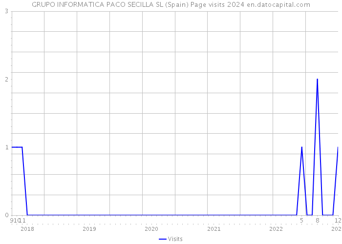 GRUPO INFORMATICA PACO SECILLA SL (Spain) Page visits 2024 