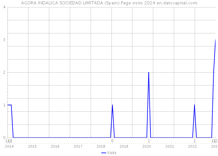 AGORA INDALICA SOCIEDAD LIMITADA (Spain) Page visits 2024 