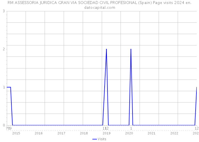 RM ASSESSORIA JURIDICA GRAN VIA SOCIEDAD CIVIL PROFESIONAL (Spain) Page visits 2024 