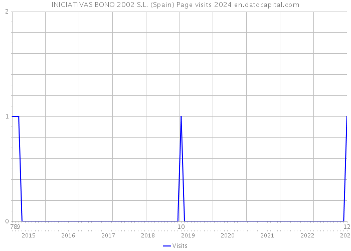 INICIATIVAS BONO 2002 S.L. (Spain) Page visits 2024 