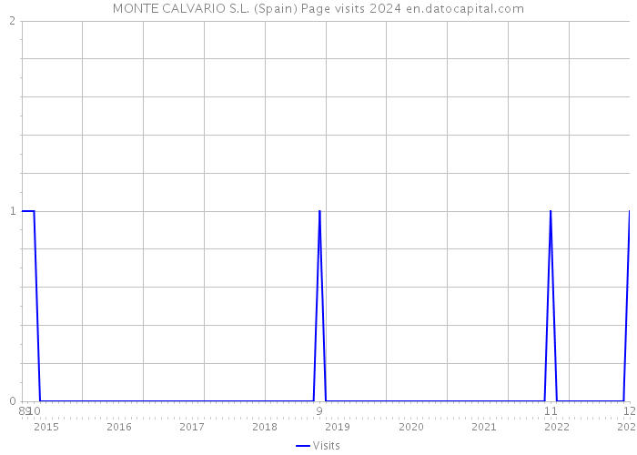 MONTE CALVARIO S.L. (Spain) Page visits 2024 