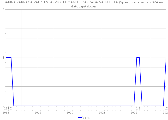 SABINA ZARRAGA VALPUESTA-MIGUEL MANUEL ZARRAGA VALPUESTA (Spain) Page visits 2024 