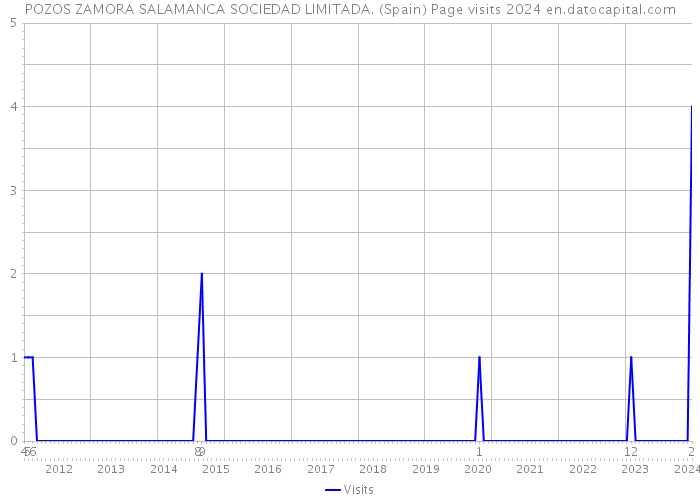 POZOS ZAMORA SALAMANCA SOCIEDAD LIMITADA. (Spain) Page visits 2024 