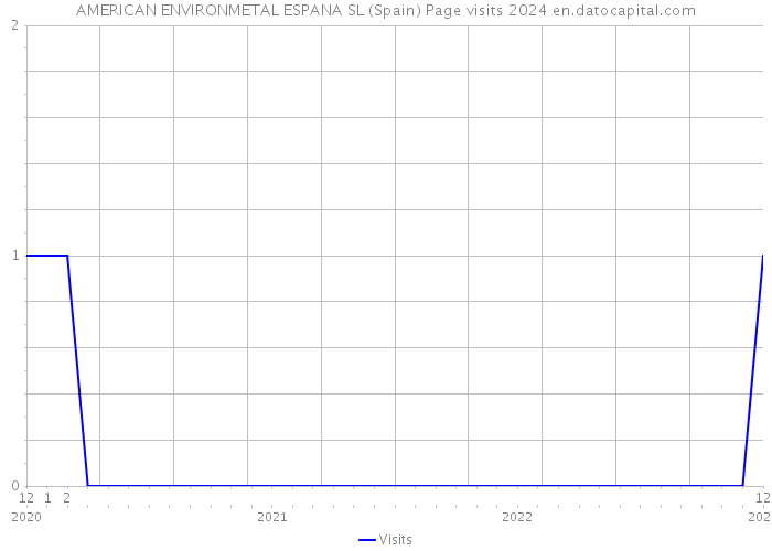 AMERICAN ENVIRONMETAL ESPANA SL (Spain) Page visits 2024 