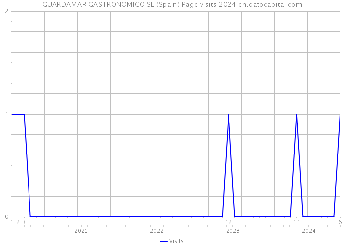 GUARDAMAR GASTRONOMICO SL (Spain) Page visits 2024 