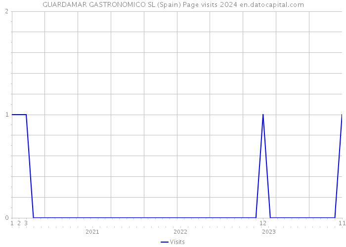 GUARDAMAR GASTRONOMICO SL (Spain) Page visits 2024 