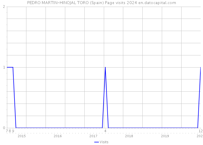 PEDRO MARTIN-HINOJAL TORO (Spain) Page visits 2024 