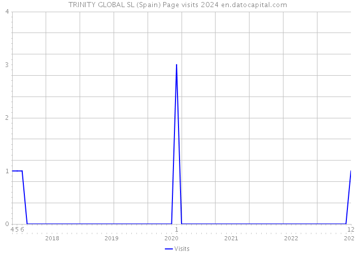 TRINITY GLOBAL SL (Spain) Page visits 2024 