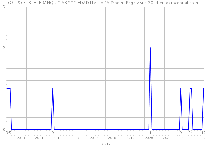 GRUPO FUSTEL FRANQUICIAS SOCIEDAD LIMITADA (Spain) Page visits 2024 