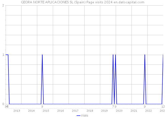 GEORA NORTE APLICACIONES SL (Spain) Page visits 2024 