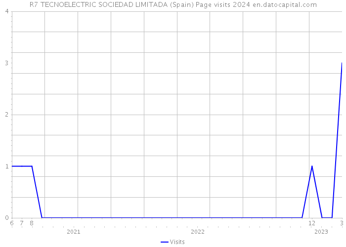 R7 TECNOELECTRIC SOCIEDAD LIMITADA (Spain) Page visits 2024 