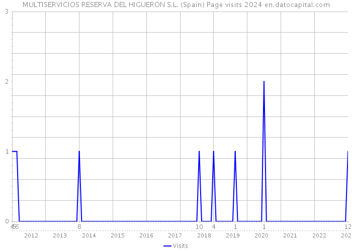 MULTISERVICIOS RESERVA DEL HIGUERON S.L. (Spain) Page visits 2024 