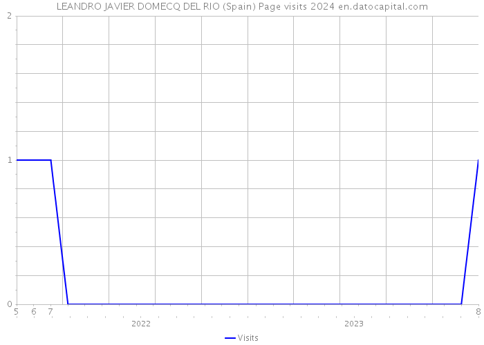 LEANDRO JAVIER DOMECQ DEL RIO (Spain) Page visits 2024 