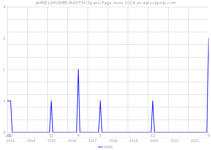 JAIME LARUMBE MARTIN (Spain) Page visits 2024 