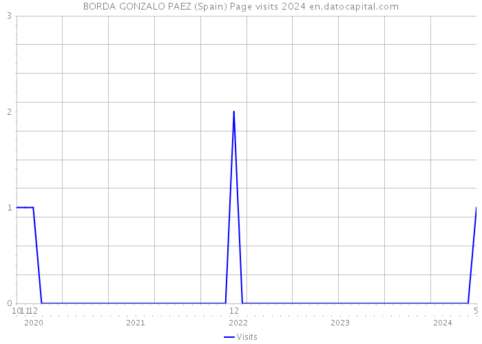 BORDA GONZALO PAEZ (Spain) Page visits 2024 