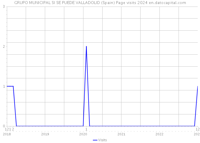 GRUPO MUNICIPAL SI SE PUEDE VALLADOLID (Spain) Page visits 2024 
