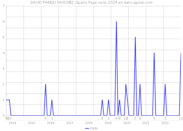 DAVID PAREJO SANCHEZ (Spain) Page visits 2024 