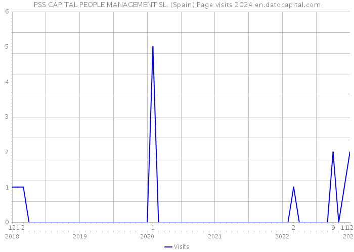 PSS CAPITAL PEOPLE MANAGEMENT SL. (Spain) Page visits 2024 