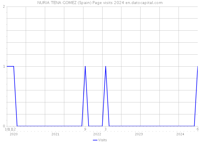 NURIA TENA GOMEZ (Spain) Page visits 2024 