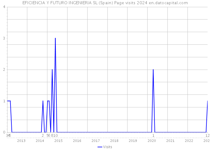 EFICIENCIA Y FUTURO INGENIERIA SL (Spain) Page visits 2024 