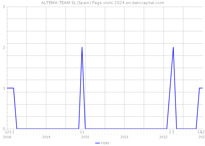 ALTEMA TEAM SL (Spain) Page visits 2024 