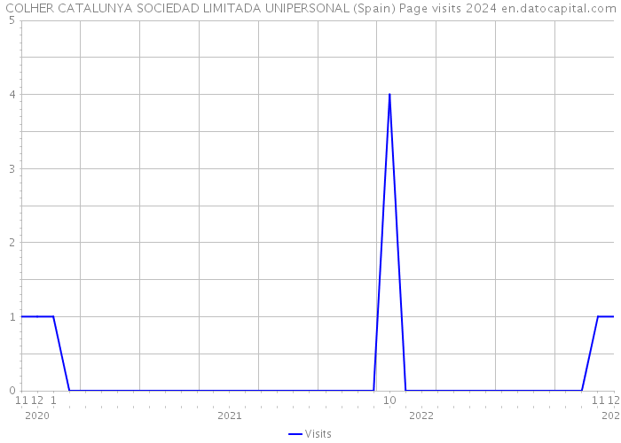 COLHER CATALUNYA SOCIEDAD LIMITADA UNIPERSONAL (Spain) Page visits 2024 